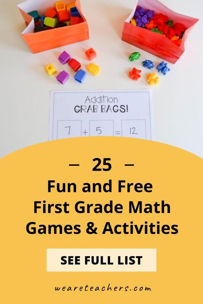 25 Fun and Free First Grade Math Games and Activities