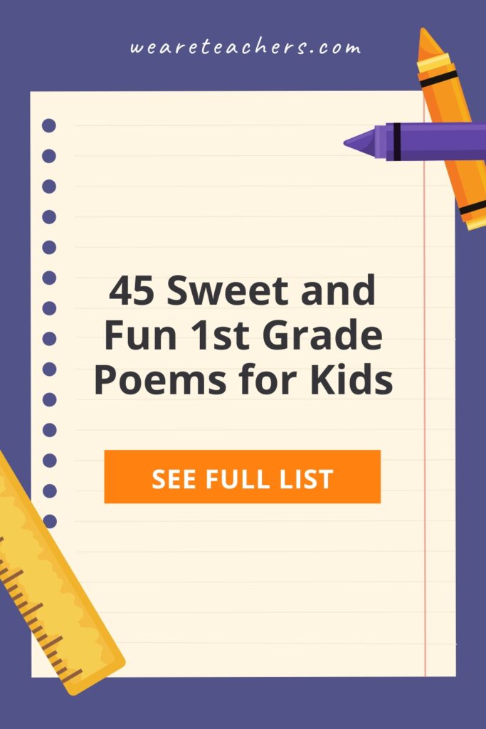 This collection of 1st grade poems for kids is perfect for students of all reading levels in the classroom.