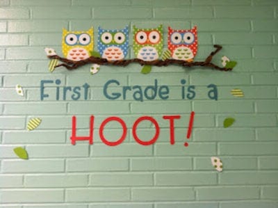 First grade is a hoot!