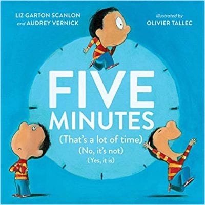 Book cover for Five Minutes (That's Not a Lot of Time) as an example of second grade books