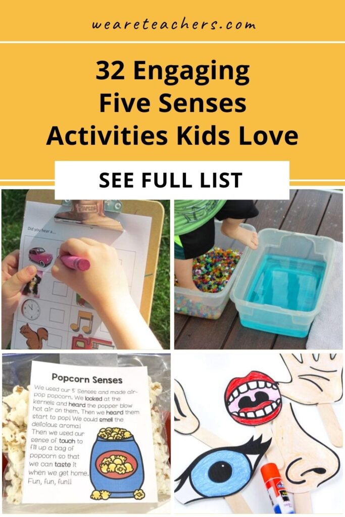 Our definitive guide to teaching the five senses with books, songs, and activities that hit all five senses (sometimes all at once!)