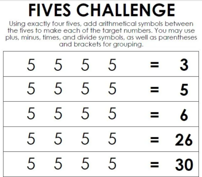Fives Challenge Puzzle