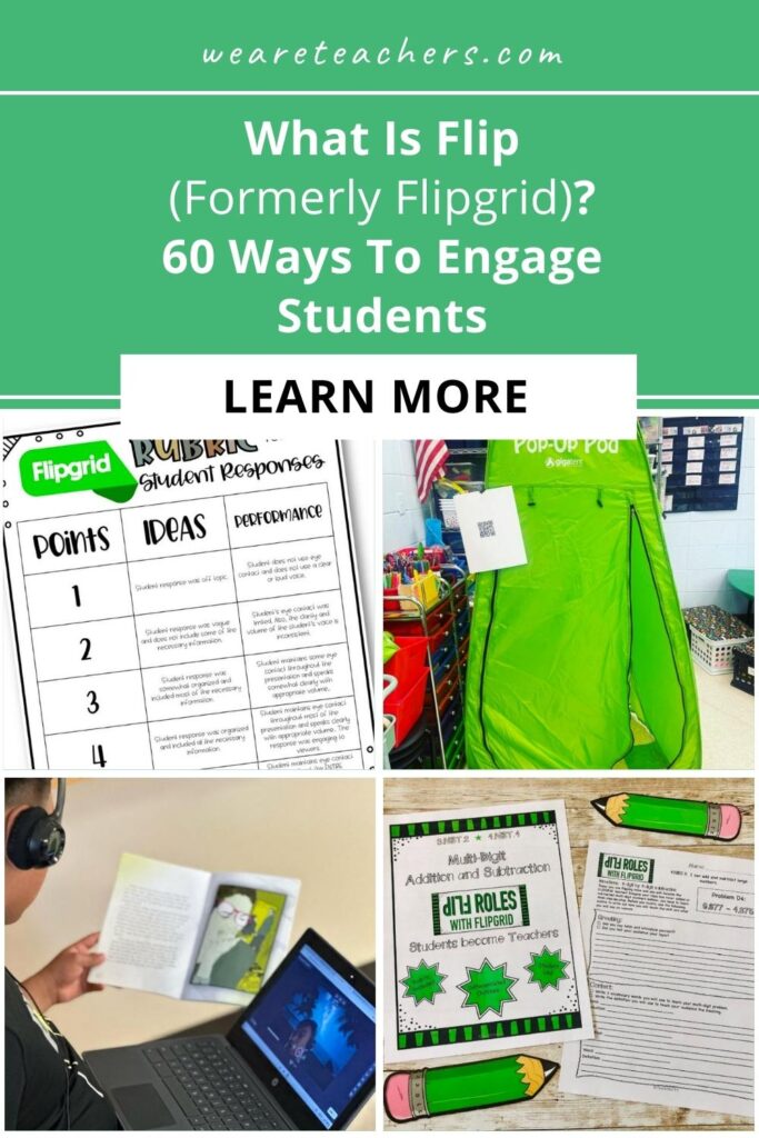 With Flip (formerly Flipgrid), students record video responses to teacher prompts. Ready to get started? Try these creative Flip ideas.