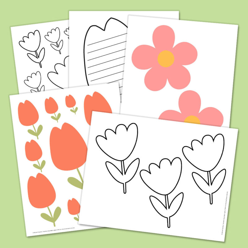 flower bundle template examples of printables with flowers on them 