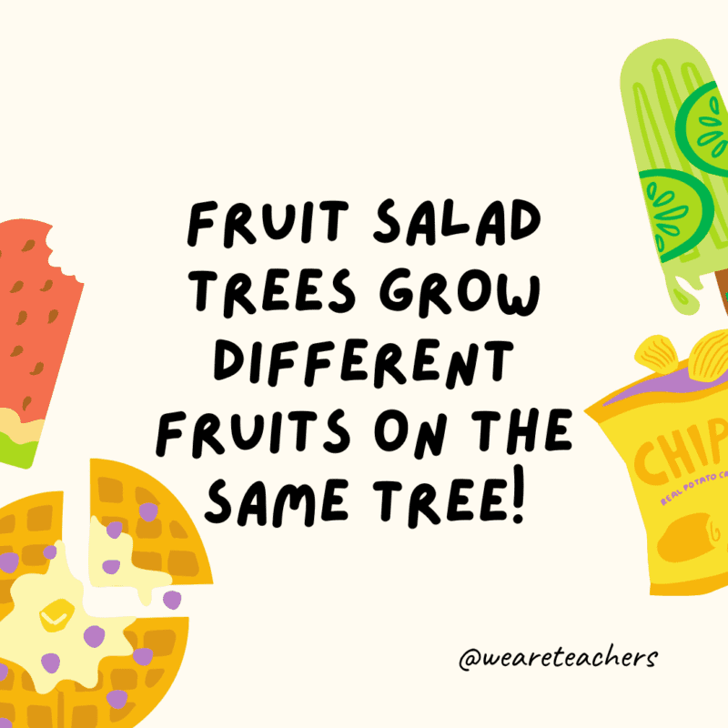 Fruit salad trees grow different fruits on the same tree!
