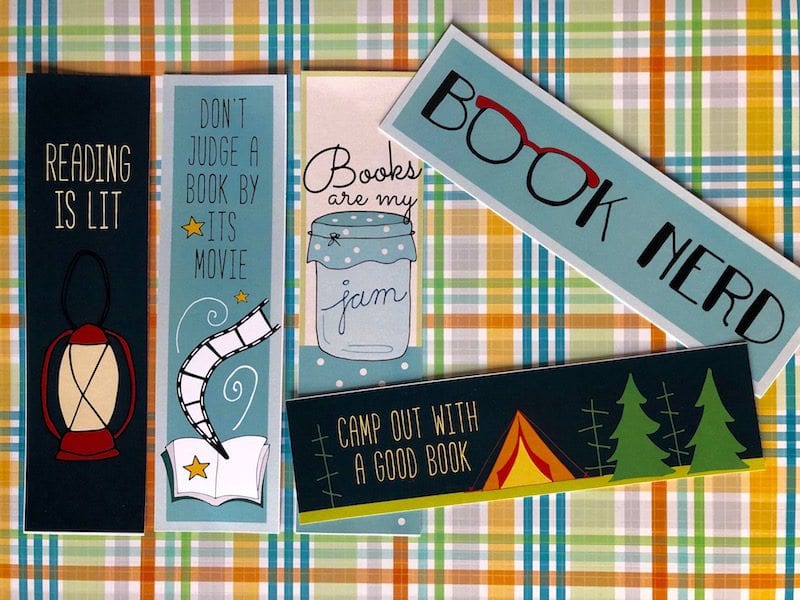 Free Printable Bookmarks - Camp Out With a Good Book