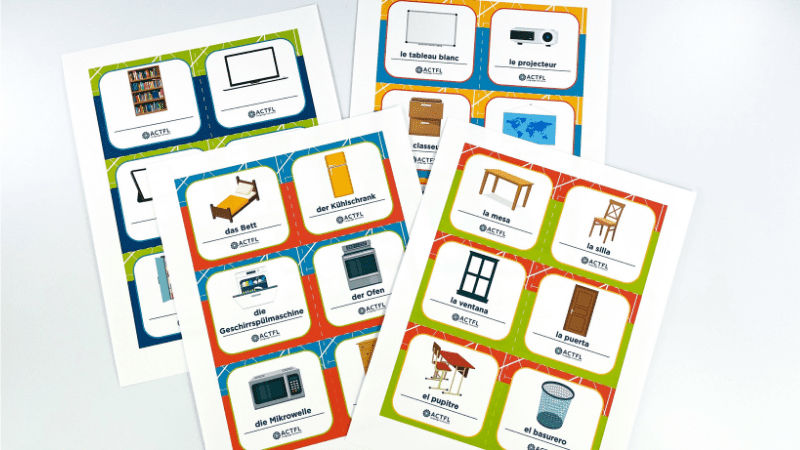 Free Printable World Language Labels for School and Home