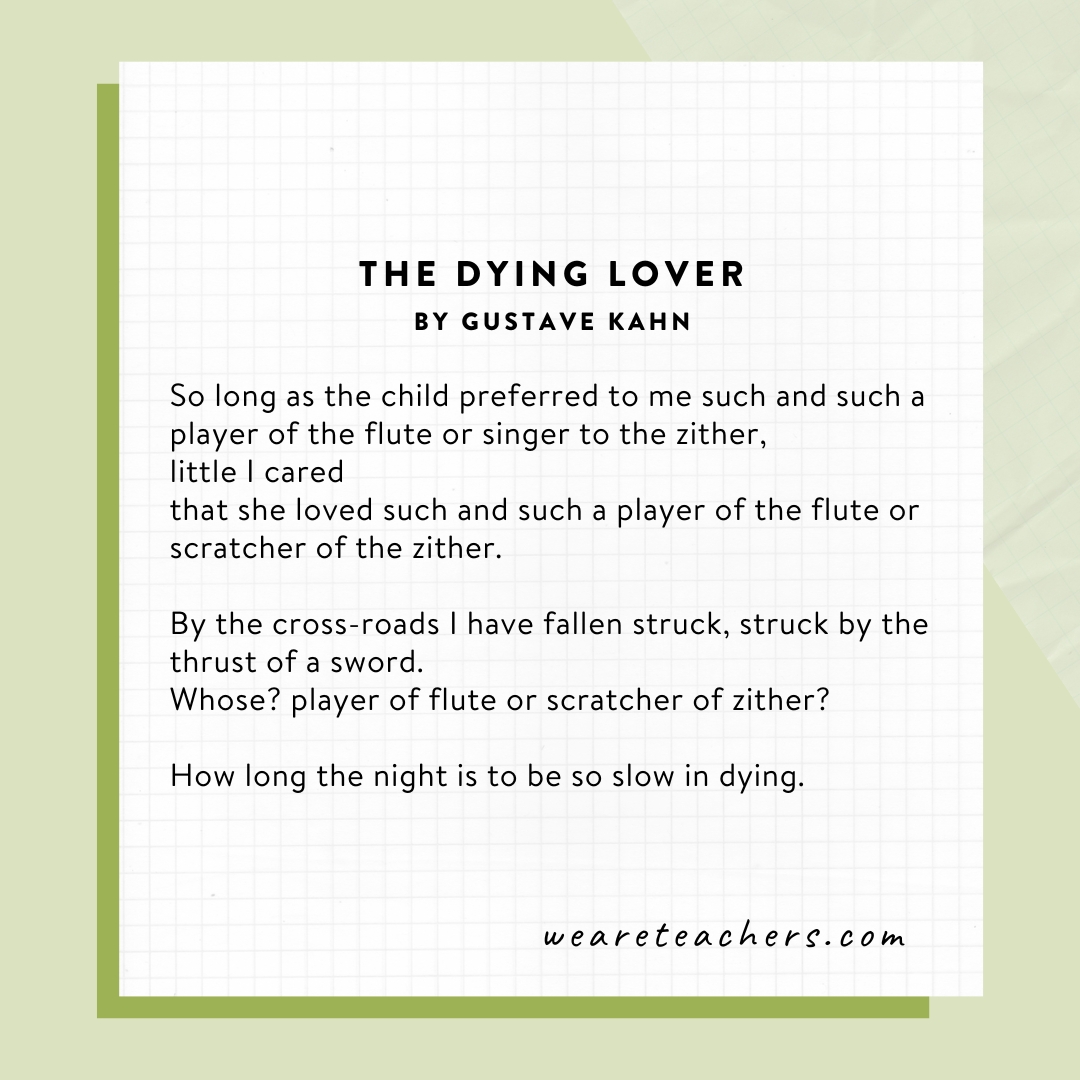 The Dying Lover by Gustave Kahn