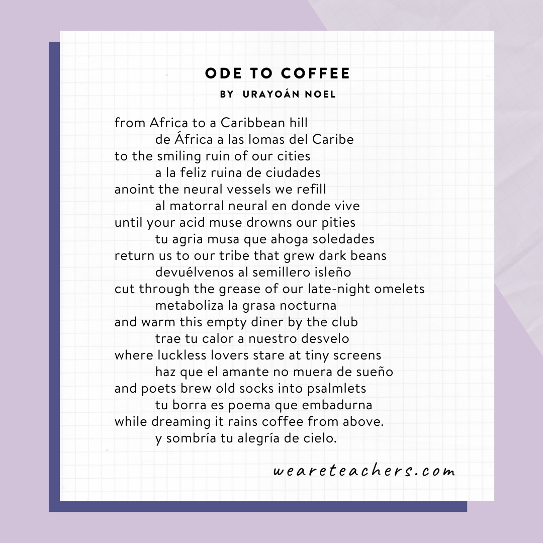 Ode to Coffee by Urayoán Noel