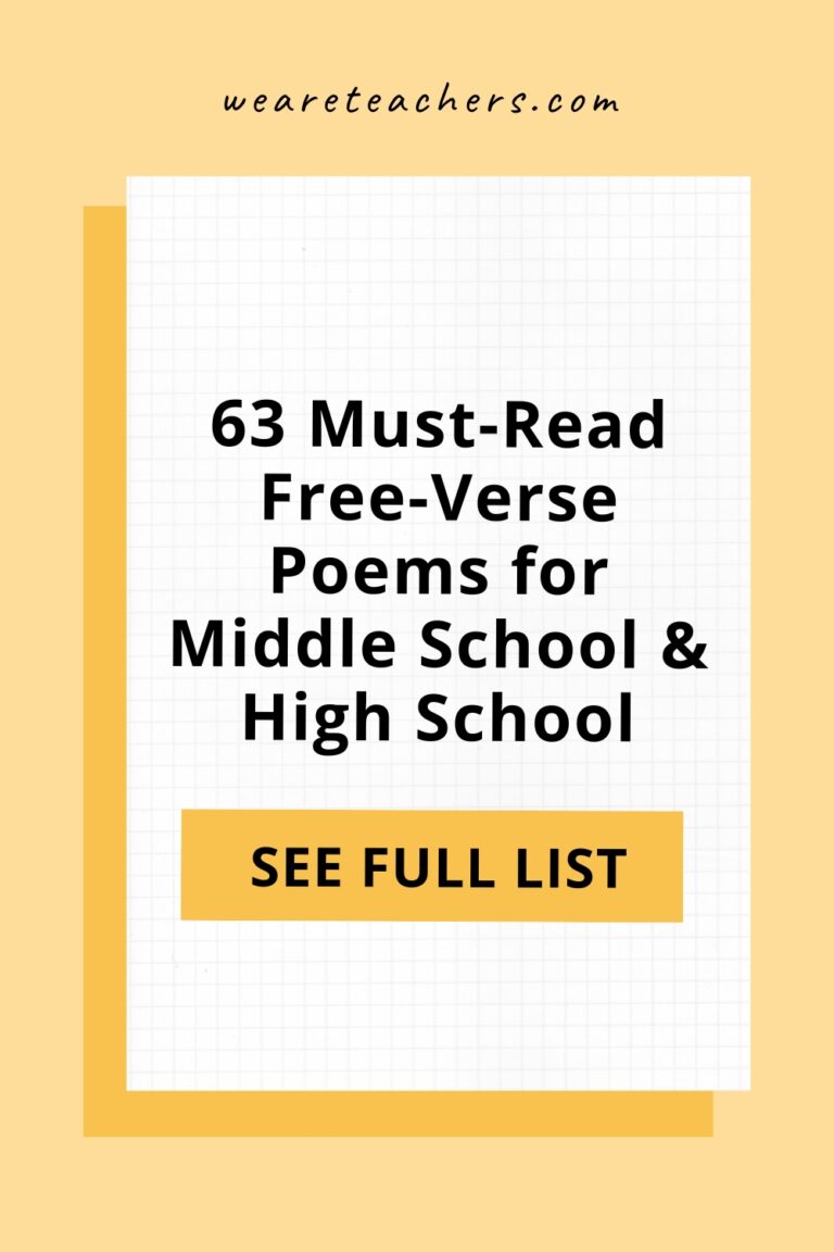 63 Must-Read Free-Verse Poems for Students