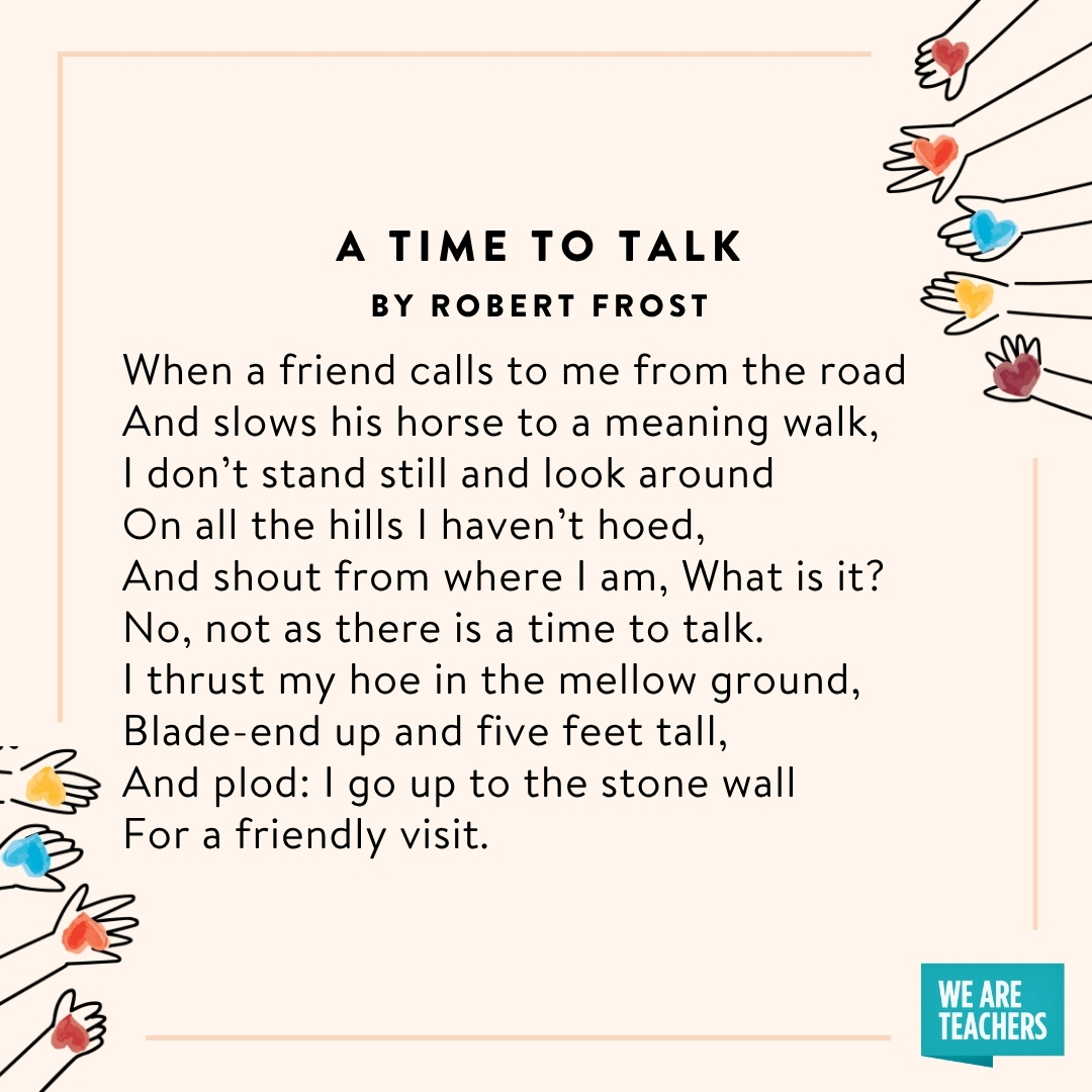 A Time to Talk by Robert Frost