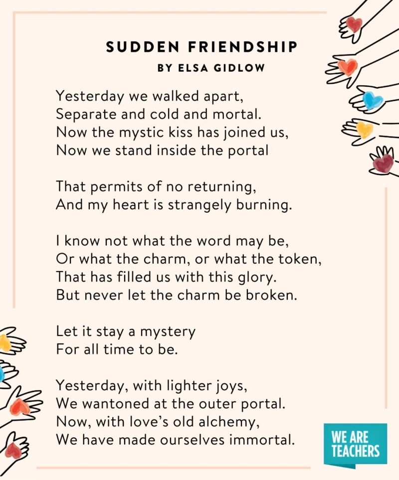 nice poems for friends