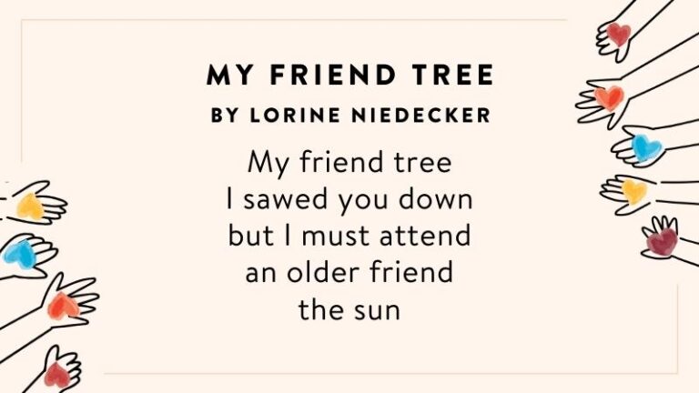 My Friend Tree by Lorine Niedecker