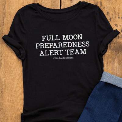 Full moon alert team teacher shirt