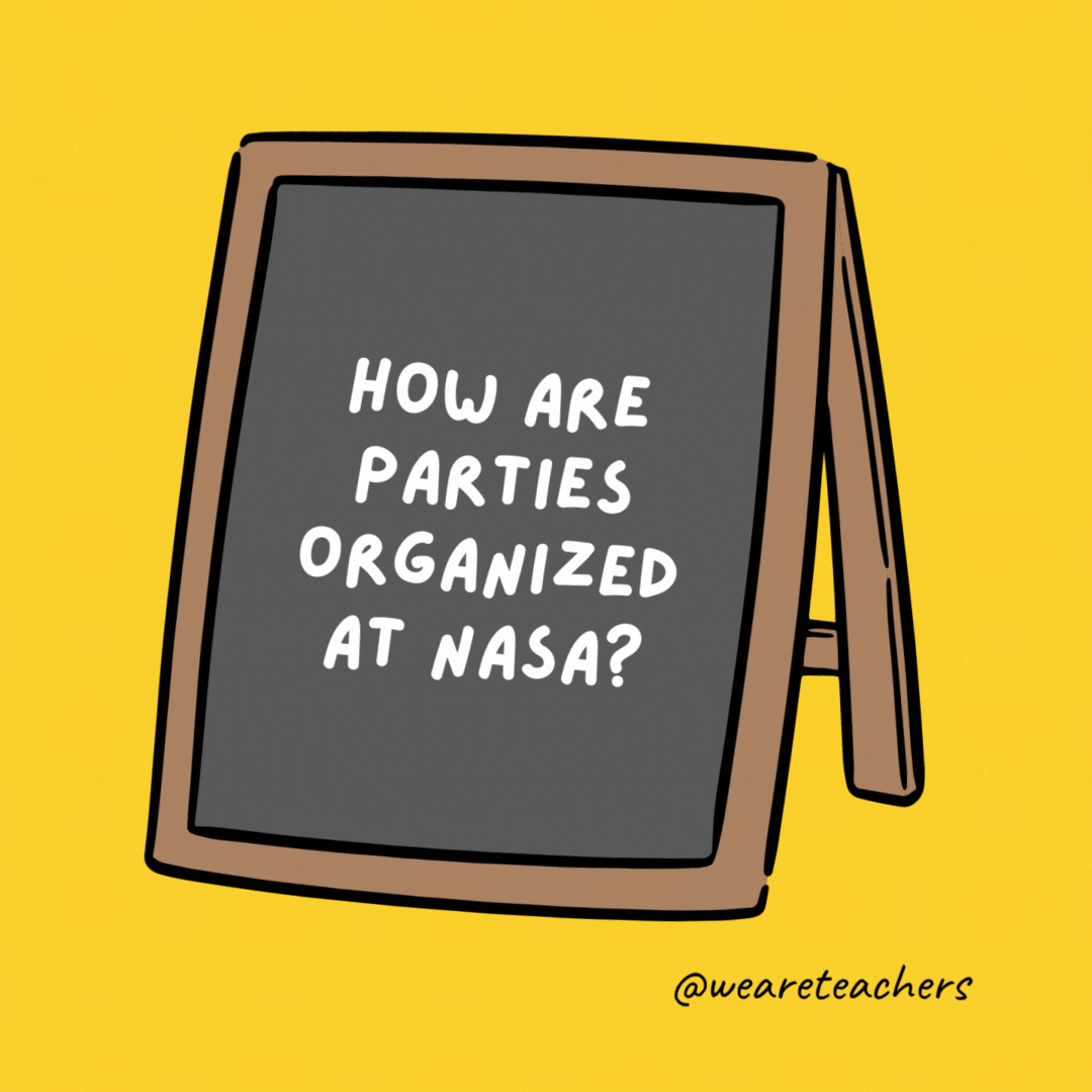 How are parties organized at NASA? They planet.