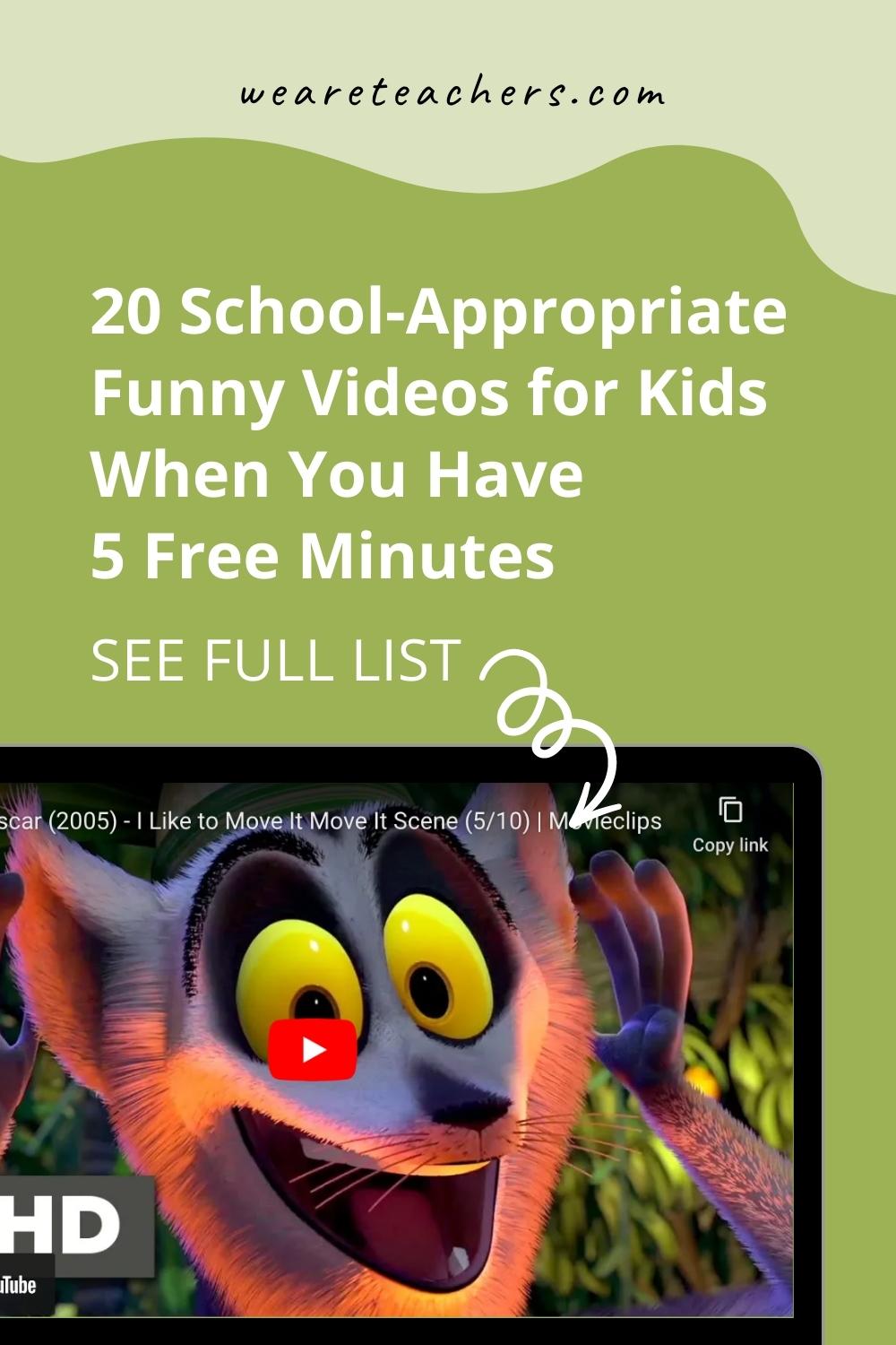 20 SchoolAppropriate Funny Videos for Kids