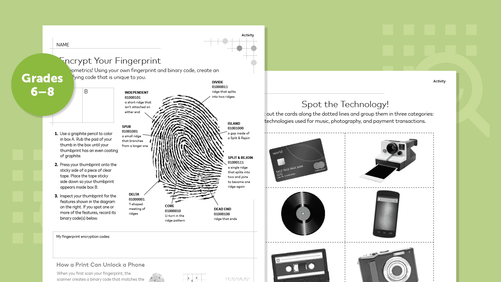 (opens in a new tab) Lesson Plan & Activity: Encrypt Your Fingerprint