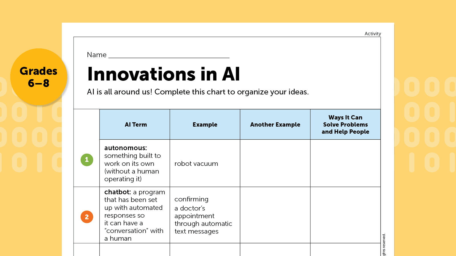 (opens in a new tab) Lesson Plan & Activity: The Pros and Cons of AI
