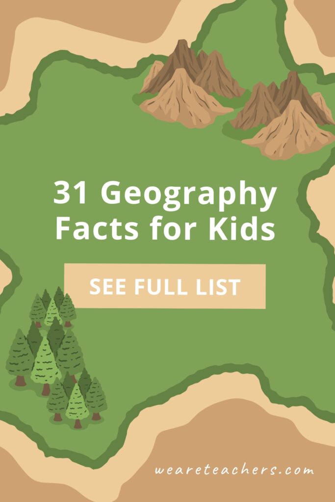 These geography facts for kids will blow their minds (and yours)! These are perfect for sharing with students in the classroom.