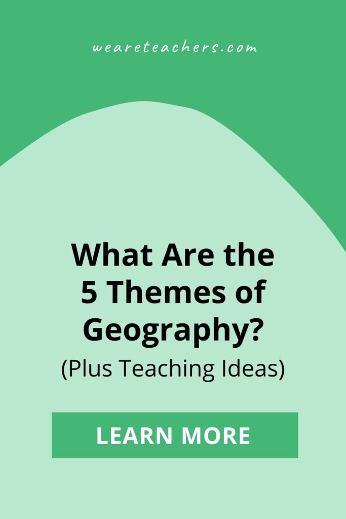 Geography is built around five themes that relate to how people interact with and depend on Earth. Here's how to teach each.