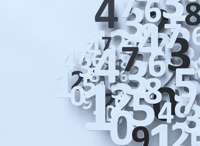 Students with anxiety can focus on counting. A bunch of numbers are shown floating. 