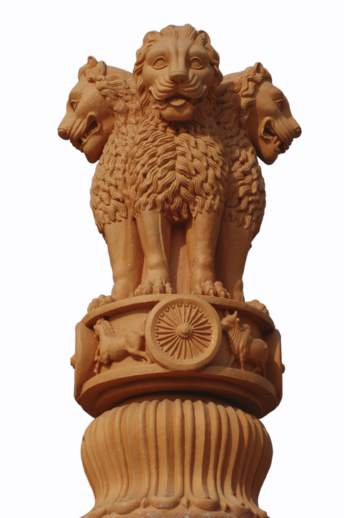 65 Great Leaders of the World Everyone Should Know Triple-lion icon of the great emperor Asoka's famous pillar (also called the Lion capital of Asoka) has been adopted as modern India's state symbol. Asoka, the Great, mounted the throne in 273 B.C. He ruled the entire India except the extreme South. His edicts carved upon rocks and pillars are found all over India on list of famous world leaders