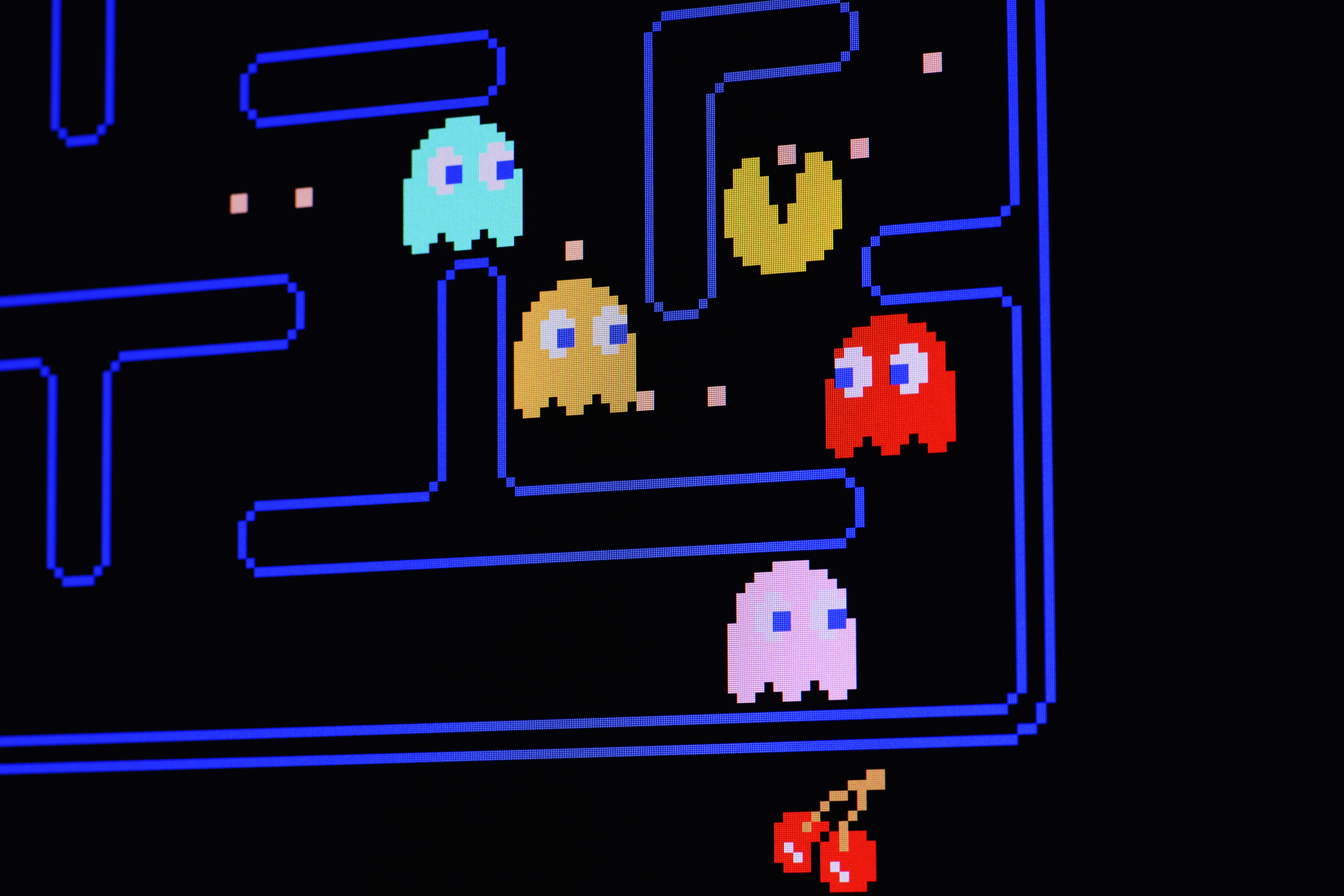 Screenshot of Pac-Man game in progress