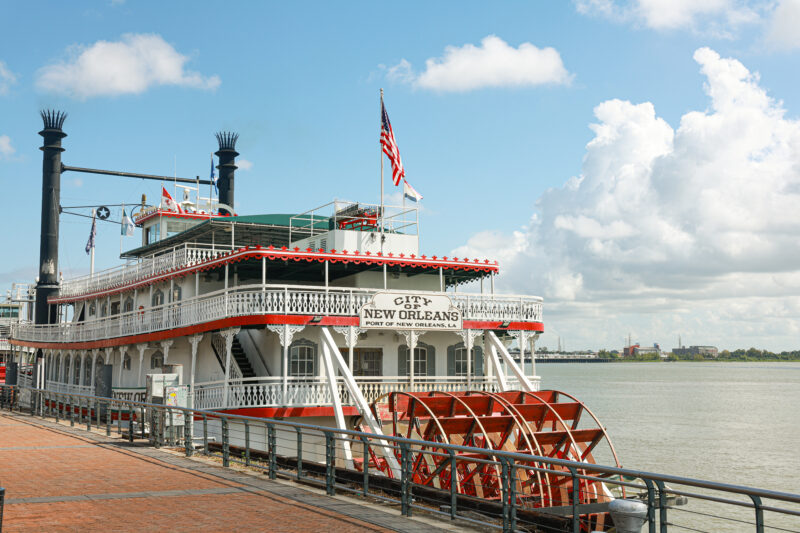Riverboat, steamboat in New Orleans, Louisiana - September