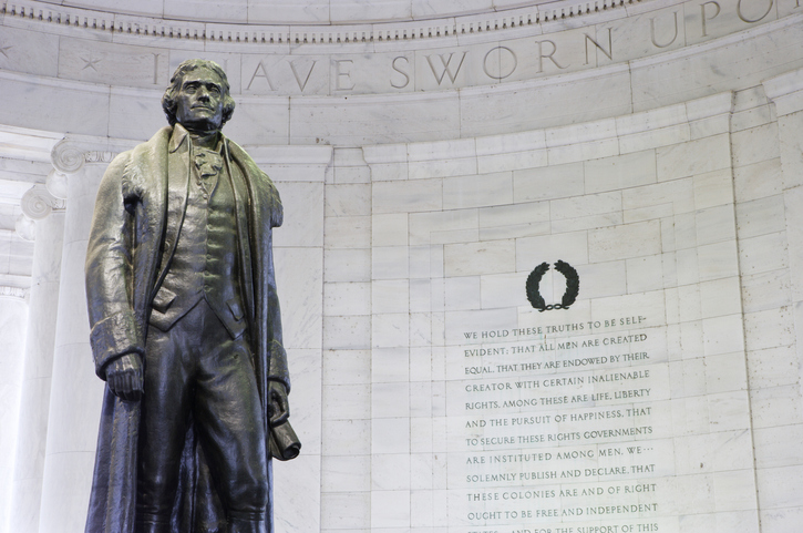 65 Great Leaders of the World Everyone Should Know Jefferson Memorial in gray brick circular room