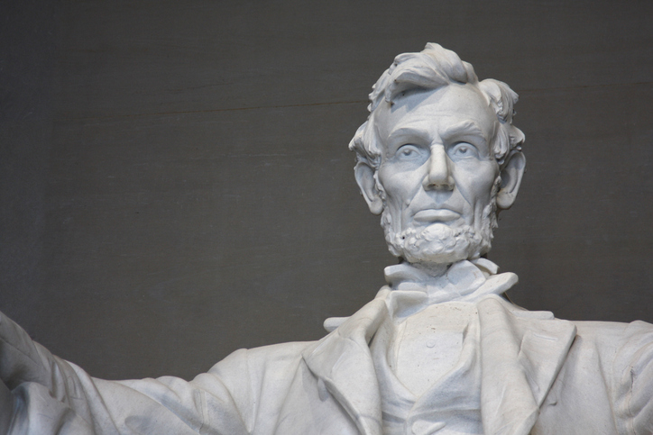 65 Great Leaders of the World Everyone Should Know "A close-up of the statue of Abraham Linclon in the Lincoln Memorial in Washington D.C., with copy space."