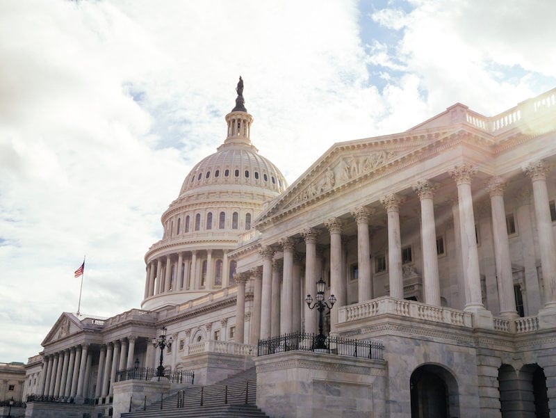 Picture of the capitol building in Washington DC in article about planning field trip fundraising