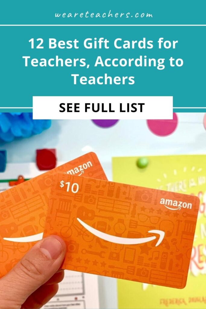 What gift cards for teachers are the most popular? We've heard from teachers and compiled a list of what they really want to receive.