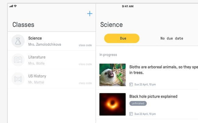 EdPuzzle app screen shot showing science articles, as an example of best Google Classroom Apps)