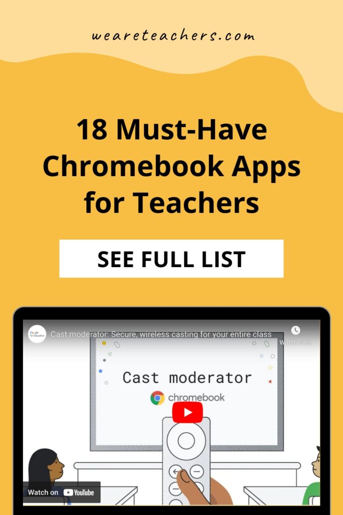 Create engaging lessons, streamline student feedback, and more with these Chromebook apps that are sure to become your new teacher besties.