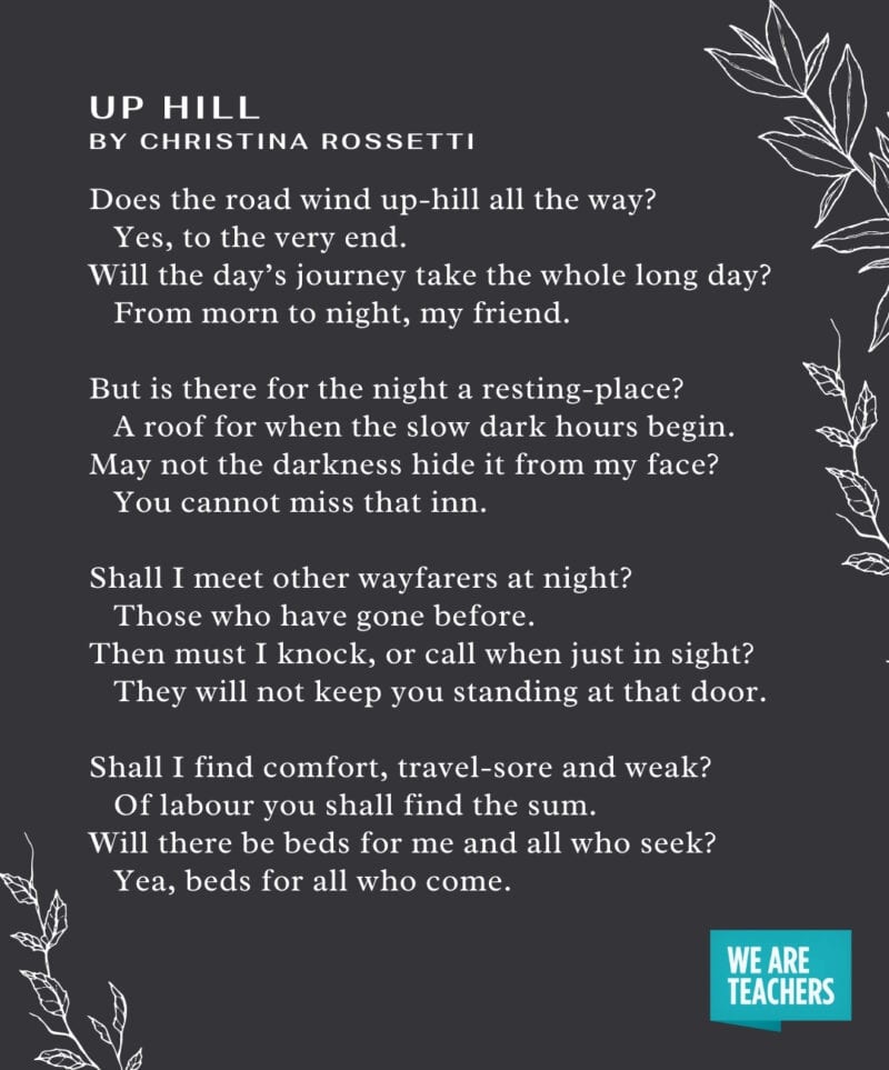 Graduation Poems - Up Hill