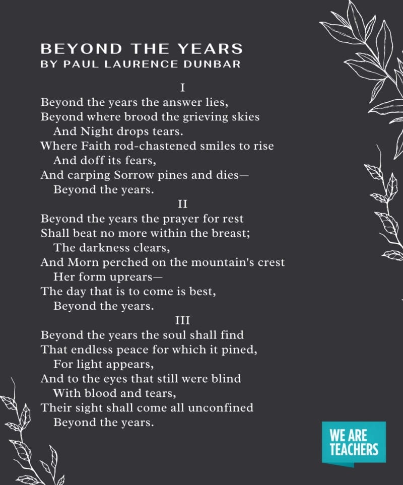 Graduation Poems - Beyond the Years