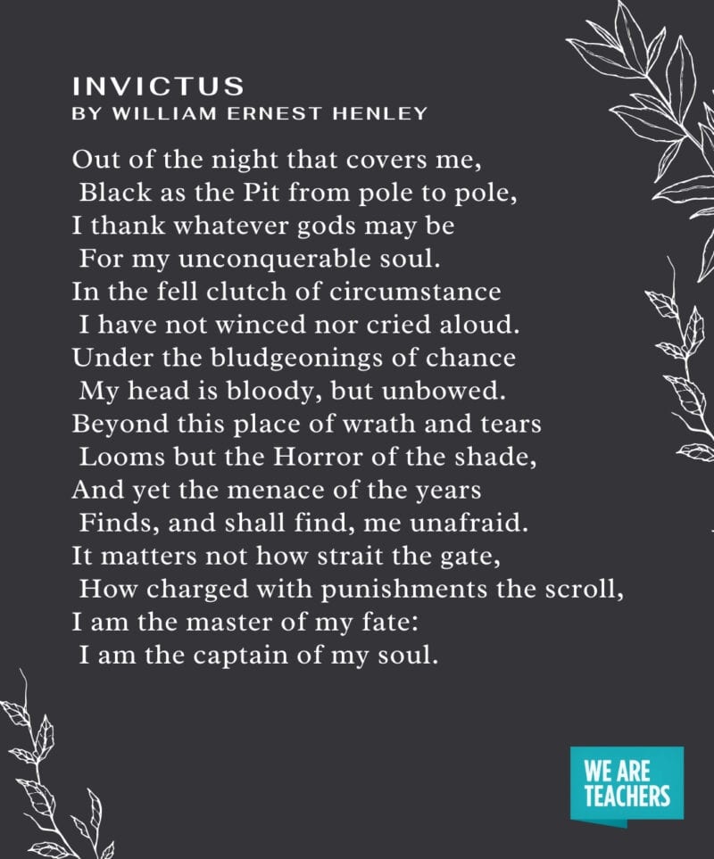 Graduation Poems - Invictus