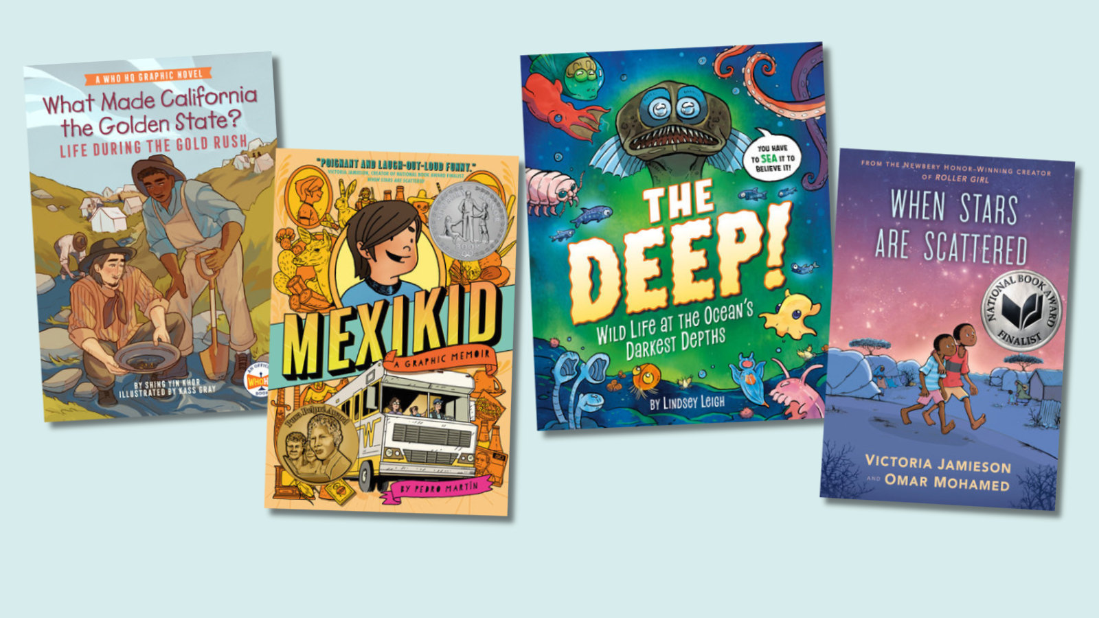 Books for graphic novel giveaway