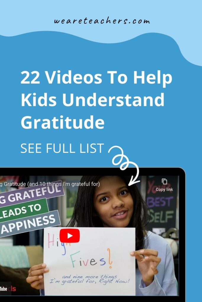 Ready to cultivate a more thankful classroom? We've got great ideas for you! Here's a list of gratitude videos to watch with kids.