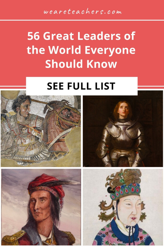 From Julius Caesar to Barack Obama, Empress Wu to Genghis Khan, here are some of the famous world leaders that every kid should know.