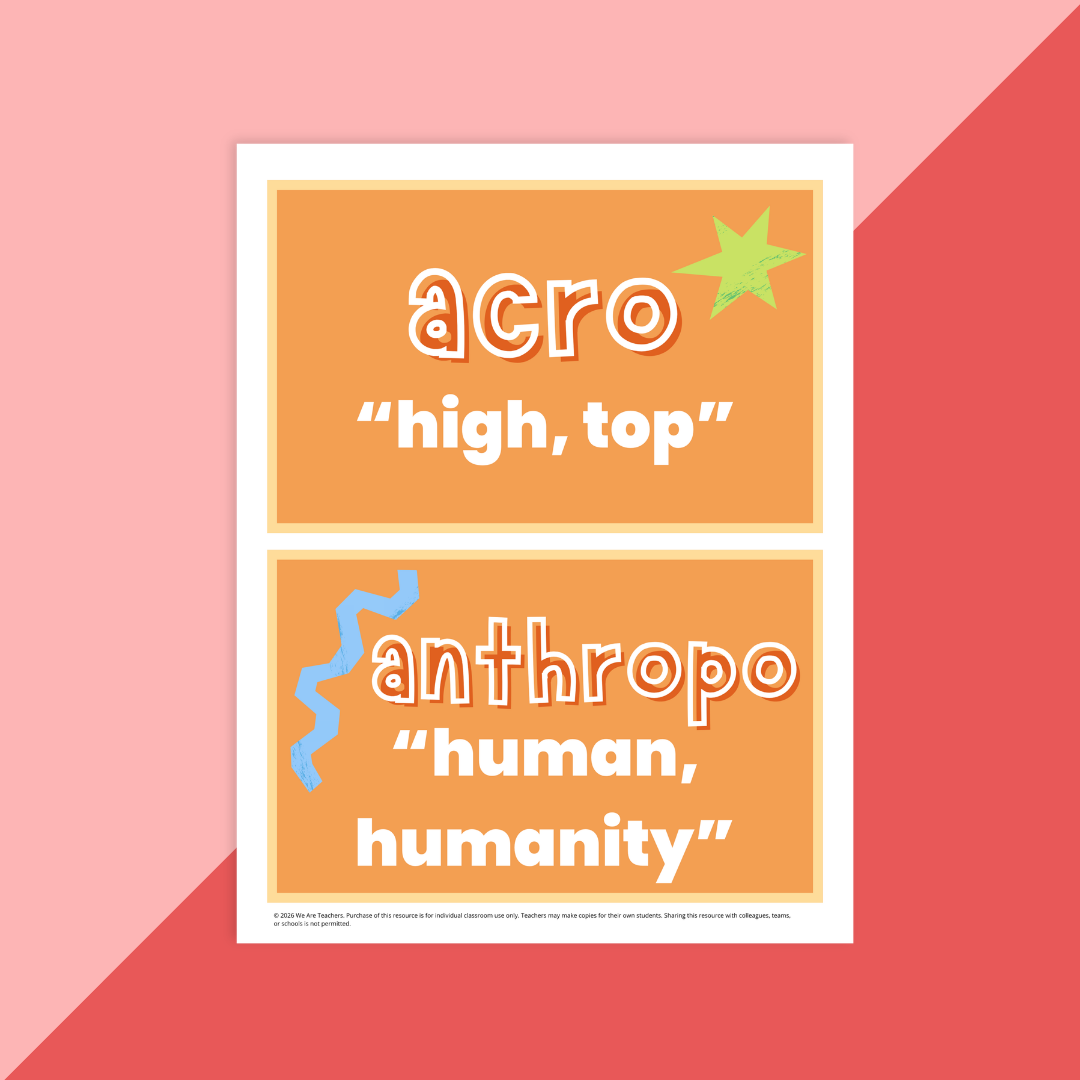 Image of two Greek & Latin roots.