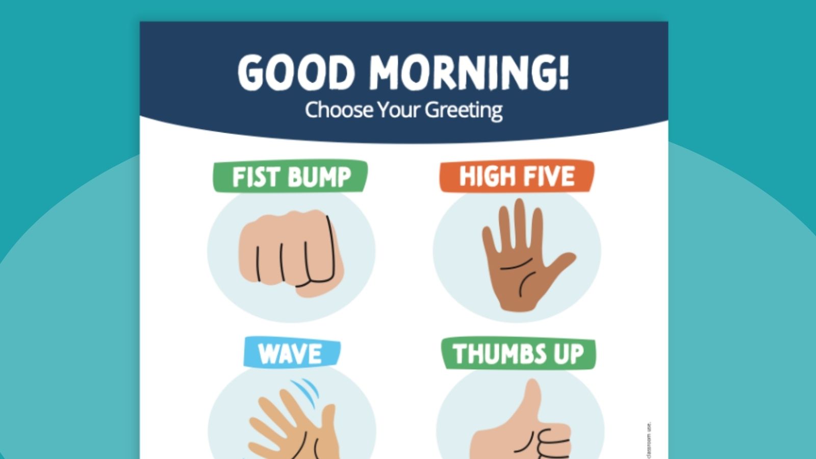 Greetings Poster an image of a printable greetings poster