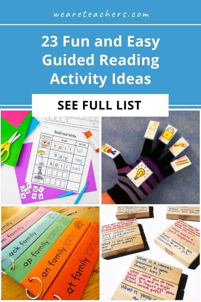 Guided reading, or small-group structured reading work, is a powerful time of day. Here are our favorite guided reading activity ideas.