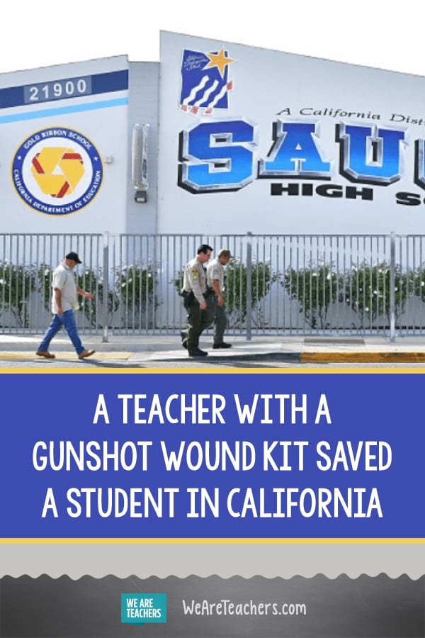 A Teacher With a Gunshot Wound Kit Saved a Student in California