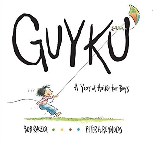 Book cover for Guyku: A Year of Haiku for Boys, as an example of poetry books for kids
