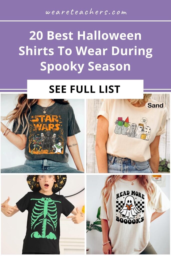 Halloween shirts are an affordable and fun way for faculty and students to get into the season. Check out some of our favorites!