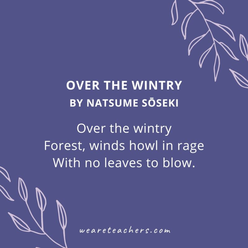 Over the Wintry by Natsume Sōseki.