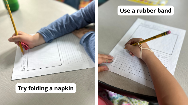Handwriting Napkin or Rubber Band