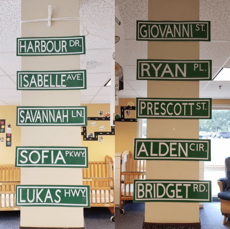 Student Name Street Signs