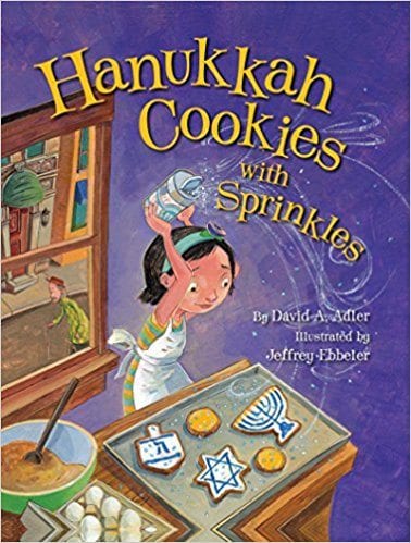 Hanukkah cookies with sprinkles book cover